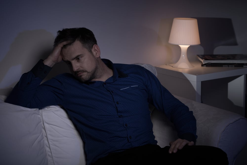 Mature man with problems spending evening alone